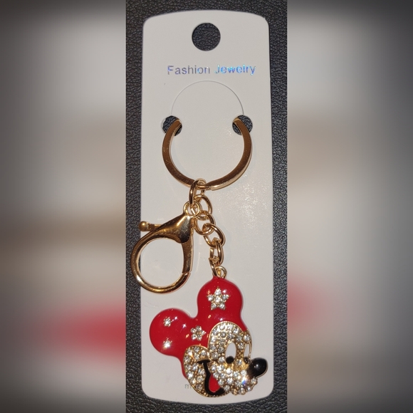 (Red) Mickey Mouse Keychain/Bag Charm - Picture 2 of 2